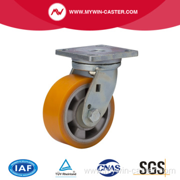 Heavy 5 Inch 450Kg Plate Swivel TPU Caster